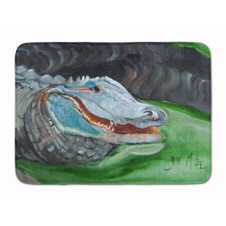 Carolines Treasures Blue Alligator Machine Washable Memory Foam Mat JMK1003RUG